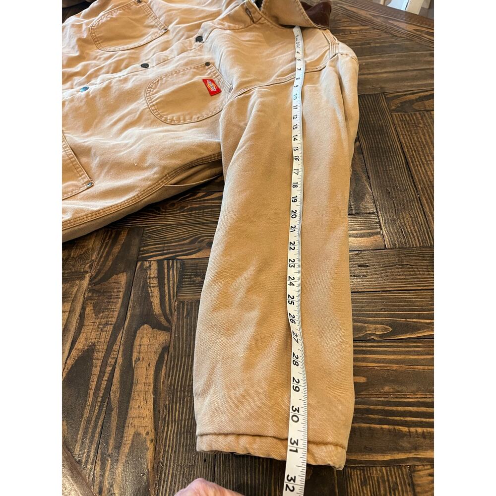 Vtg Dickies Barn Chore Jacket Blanket Lined Men XL Canvas Duck Tan Streetwear - Picture 6 of 15